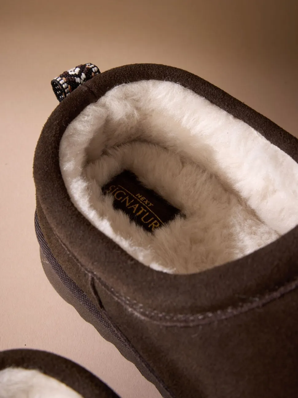 Bruin - Signature Suede Faux Fur Lined Slippers