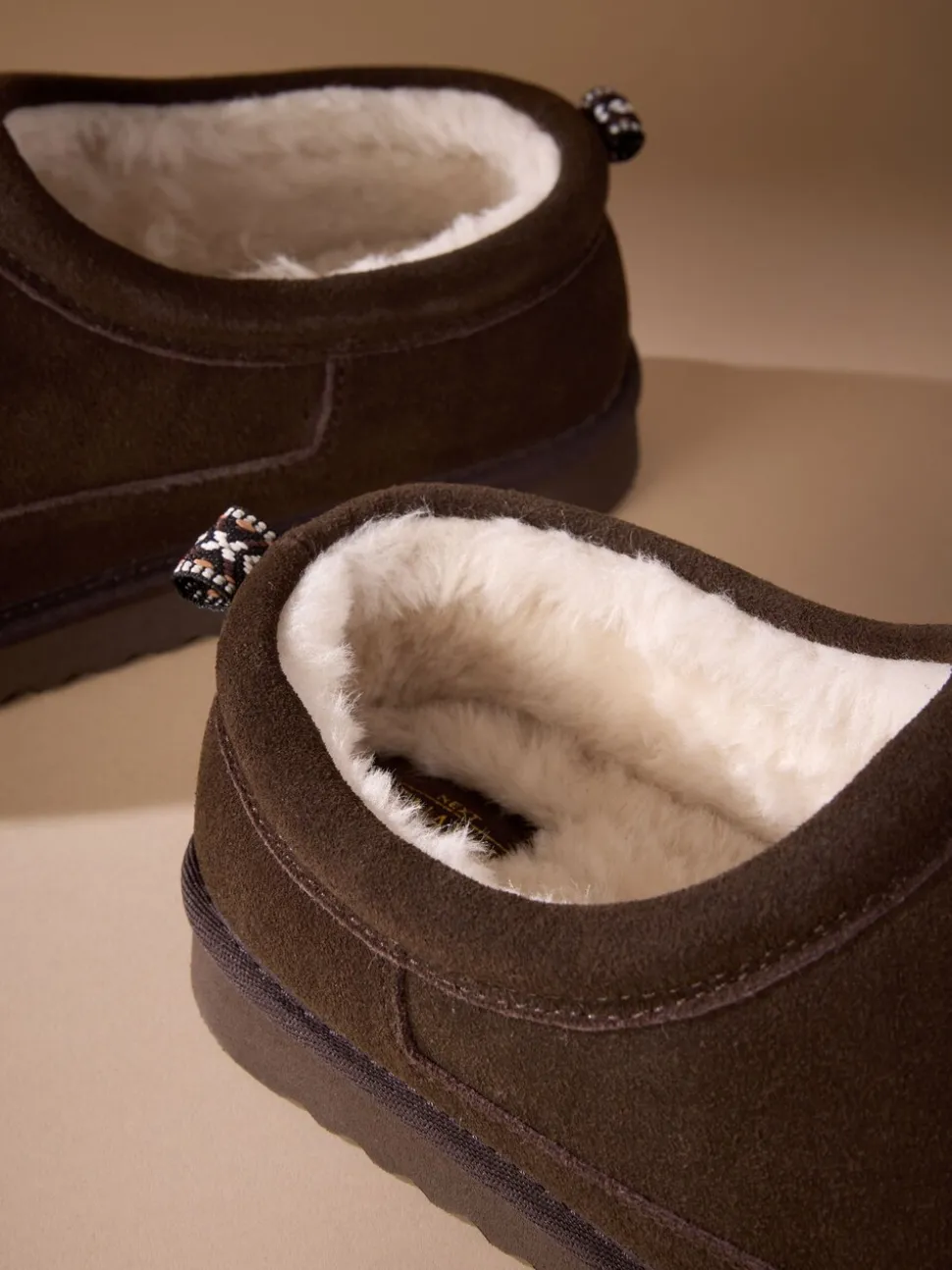 Bruin - Signature Suede Faux Fur Lined Slippers
