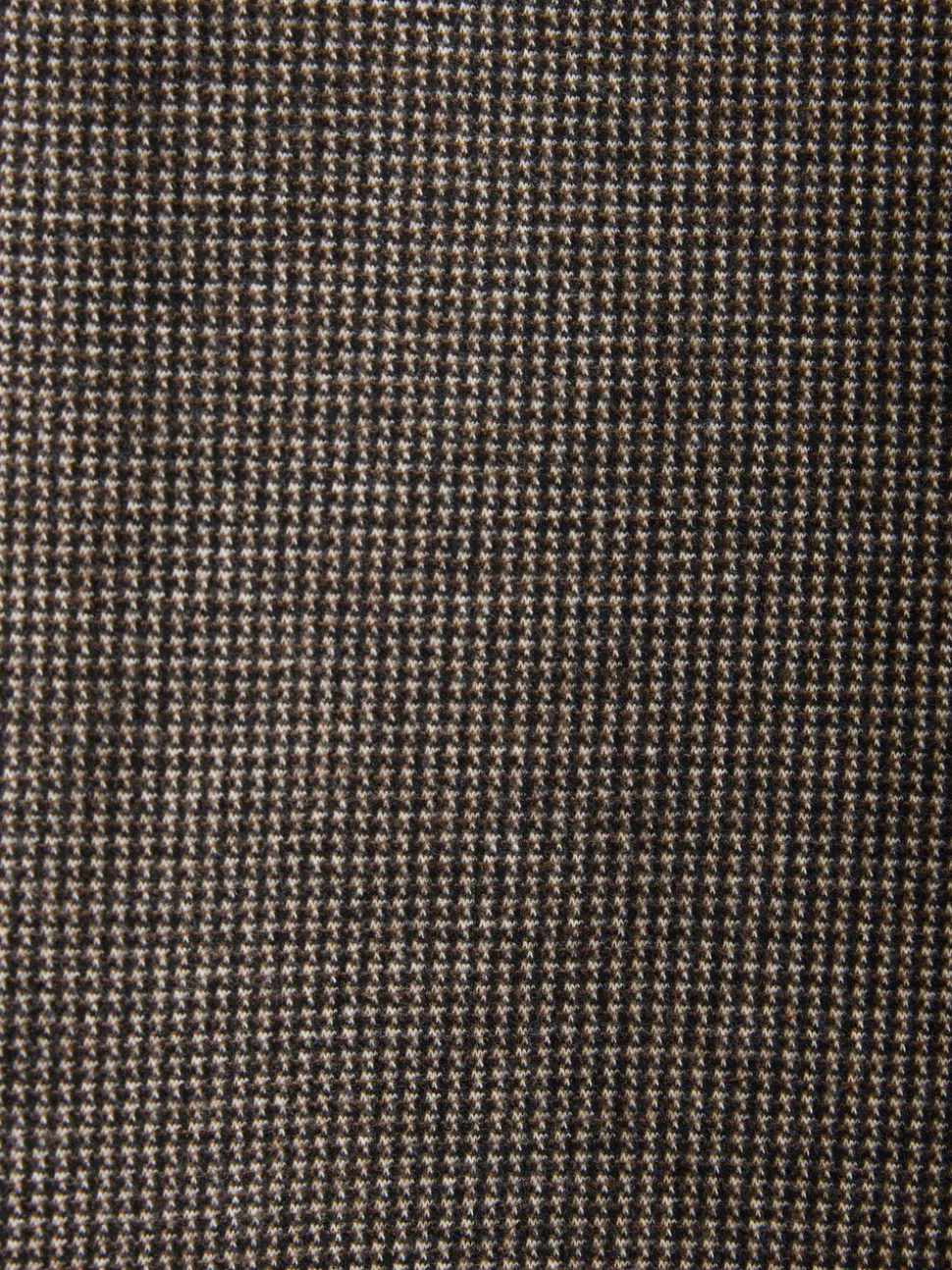 Bruin - Slim fit getextureerde broek met elastische achterkant en stretchy