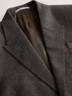Bruin - Slim Fit Signature Cerruti Italian Wool Puppytooth Suit Jacket