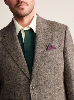 Bruin - Tailored Fit Signature Abraham Moon 100% British Wool Donegal Suit Jacket