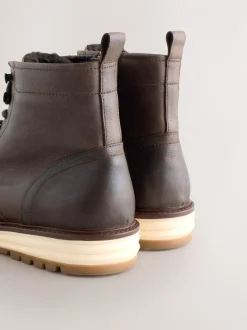 Bruin - Tall Leather Apron Toe Boots