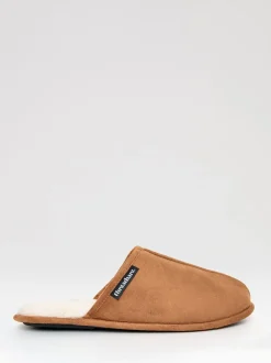 Bruin - Threadbare Faux Fur Lined Slip On Mule Slippers