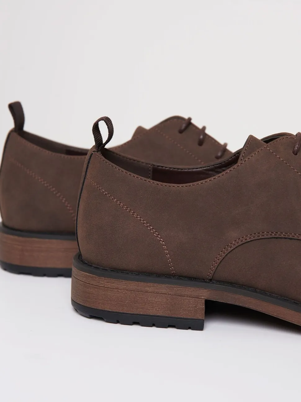 Bruin - Threadbare Faux Suede Derby Shoes