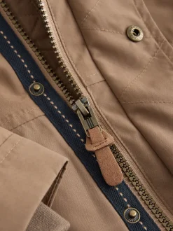 Bruin - Waterdichte parka met borgvoering (3mnd -7jr)
