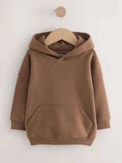 Bruin - Zachte hoodie met lange mouwen (3mnd-7jr)