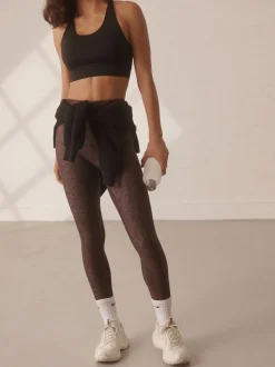 Bruin met abstracte print - Balance sport yogalegging