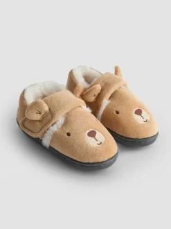 Bruin met beer - JoJo Maman Bébé Slipper Shoe