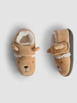 Bruin met beer - JoJo Maman Bébé Slipper Shoe