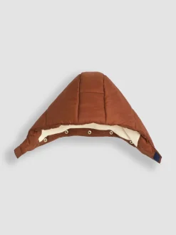 Bruin multi - JoJo Maman Bébé Borg Lined Hooded Puffer Coat