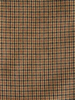 Bruin pied-de-poule - Slim Fit - Smart Textured Trousers