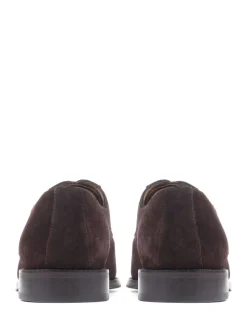 Bruin suède - Normale Pasvorm - Jones Bootmaker - Modieuze leren veterschoenen voor heren