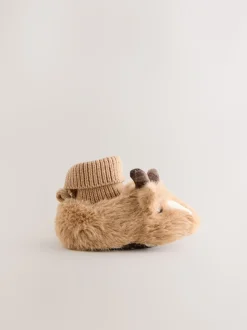 Bruine Hamish The Highland Cow - Baby Sokken Top Boots (0-18mnd)