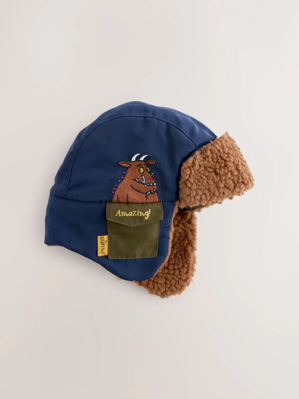 Bruin/Marineblauw Gruffalo - Pilotenmuts (1 - 6 jr)