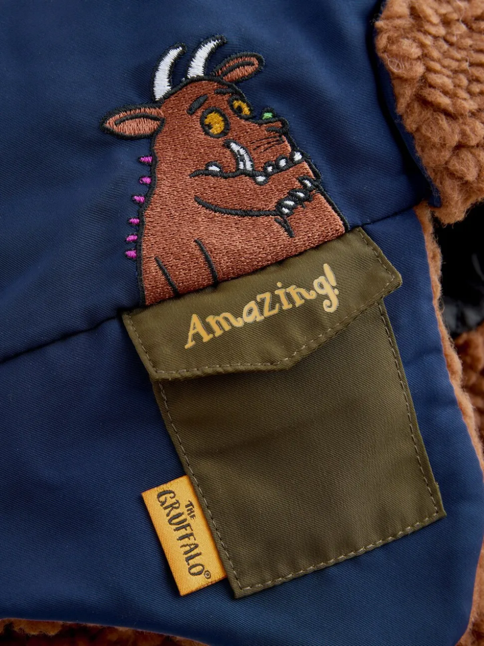 Bruin/Marineblauw Gruffalo - Pilotenmuts (1 - 6 jr)
