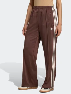 Bruin/wit - adidas Originals Firebird ruimvallende Broek