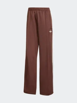 Bruin/wit - adidas Originals Firebird ruimvallende Broek