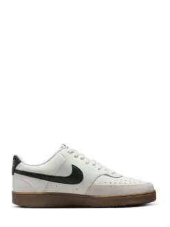 Bruin/wit - Nike Court Vision lage sneakers