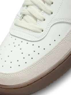 Bruin/wit - Nike Court Vision lage sneakers