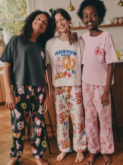Brunch Club - Verpakking van 3 pyjama's met joggingbroek (3 - 16 jr)