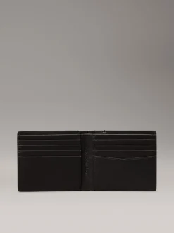 Calvin Klein leren tweedelige portemonnee met reliëf