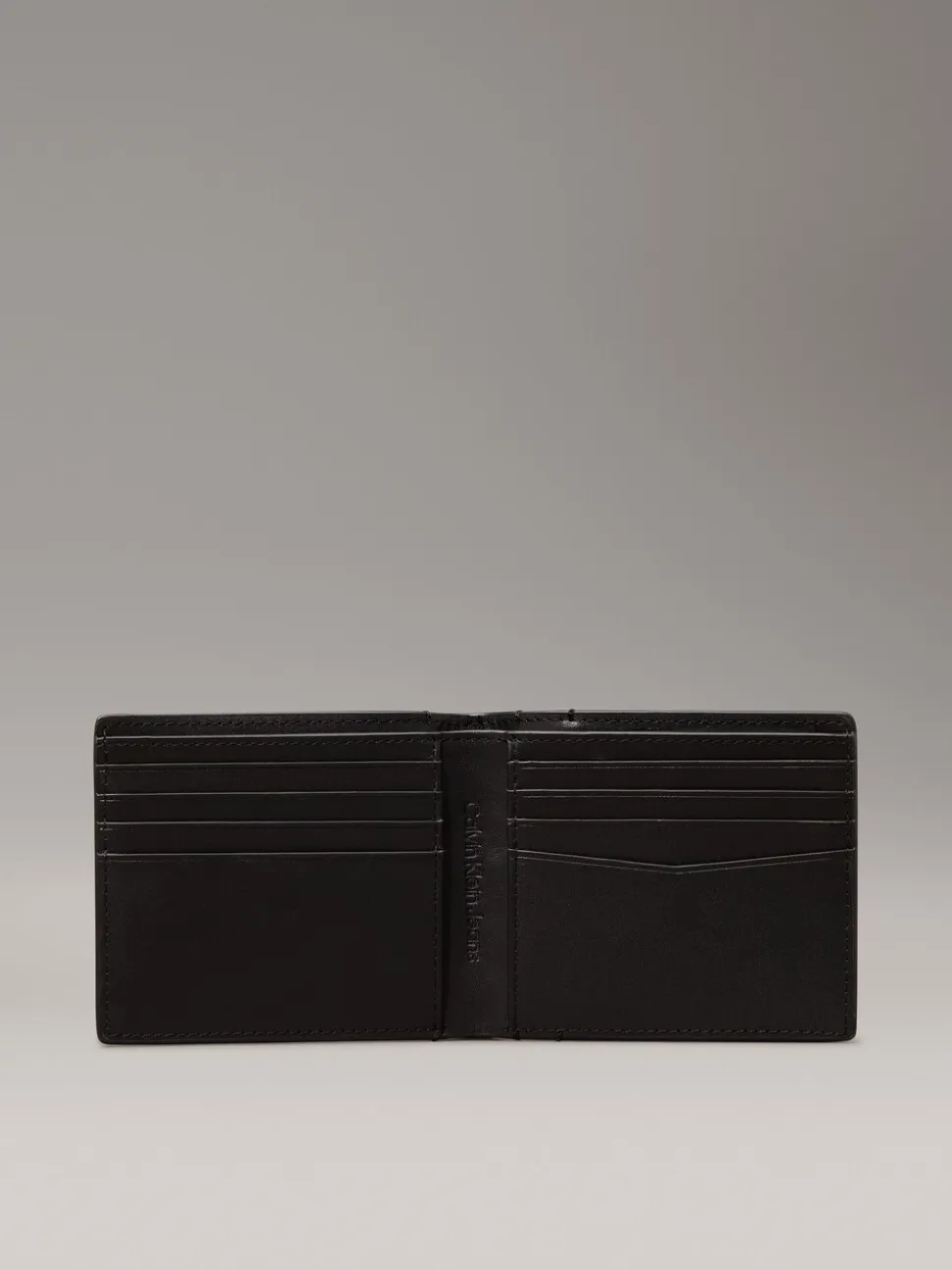 Calvin Klein leren tweedelige portemonnee met reliëf