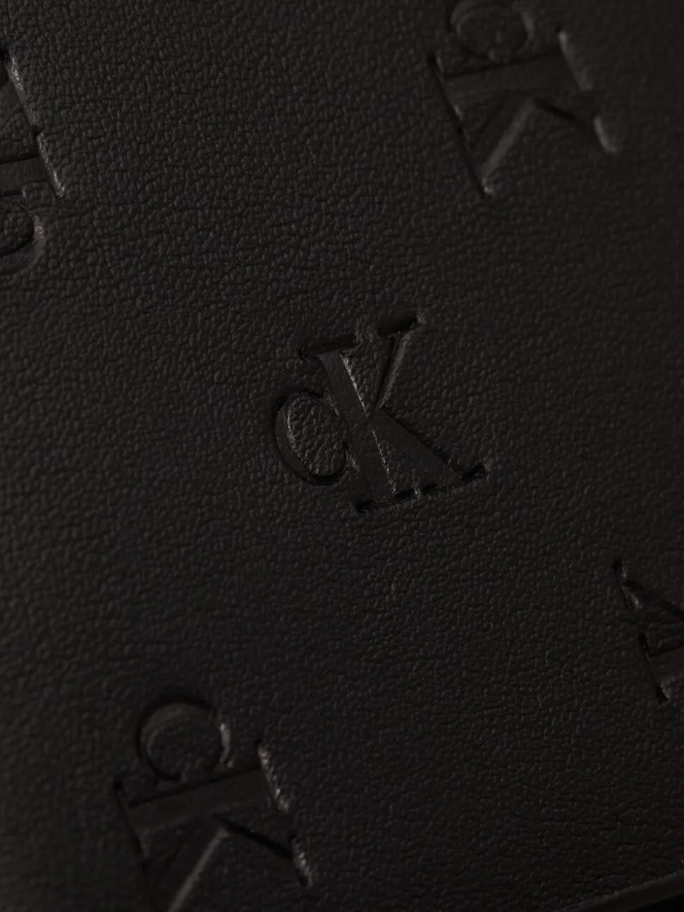 Calvin Klein leren tweedelige portemonnee met reliëf