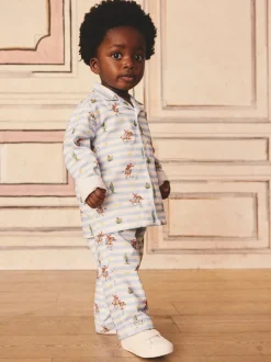 Cath Kidson Blue/White Cowboy - Single Button Through Pyjamas