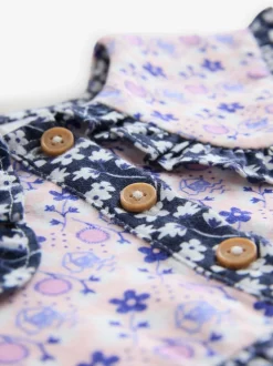 Cath Kidston Multi Navy Ditsy - Jurkje met kraag en lange mouwen (3mnd-8jr)