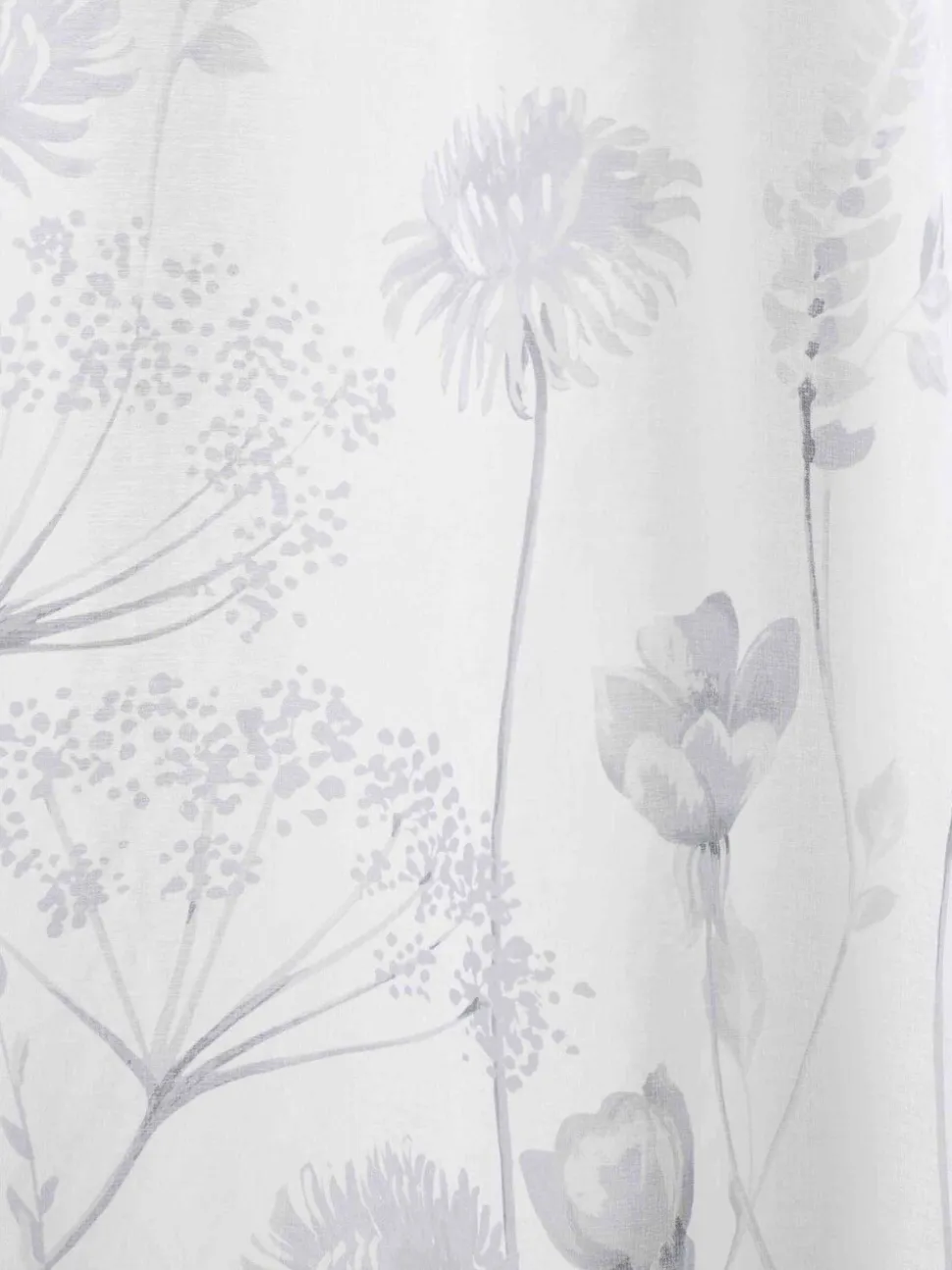 Catherine Lansfield - Doorzichtige sluiergordijnen met lieflijke weidebloemenprint en bovenaan een insteeksleuf