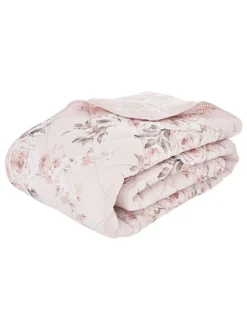 Catherine Lansfield - Omkeerbare doorgestikte Canterbury bedsprei met bloemenprint