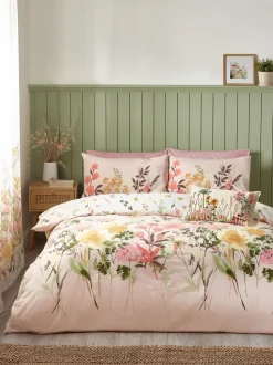Catherine Lansfield Countryside Floral Reversible Duvet Cover Set