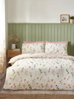Catherine Lansfield Countryside Floral Reversible Duvet Cover Set