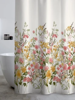 Catherine Lansfield Countryside Floral Shower Curtain
