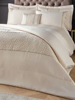 Catherine Lansfield Deco glamour doorgestikte kussenslopen met pailletten