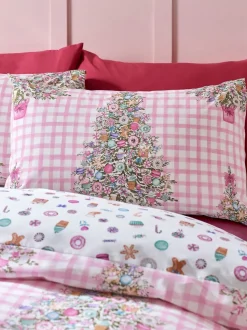 Catherine Lansfield Dekbedovertrekset met kerstthema, snoep en lekkernijen