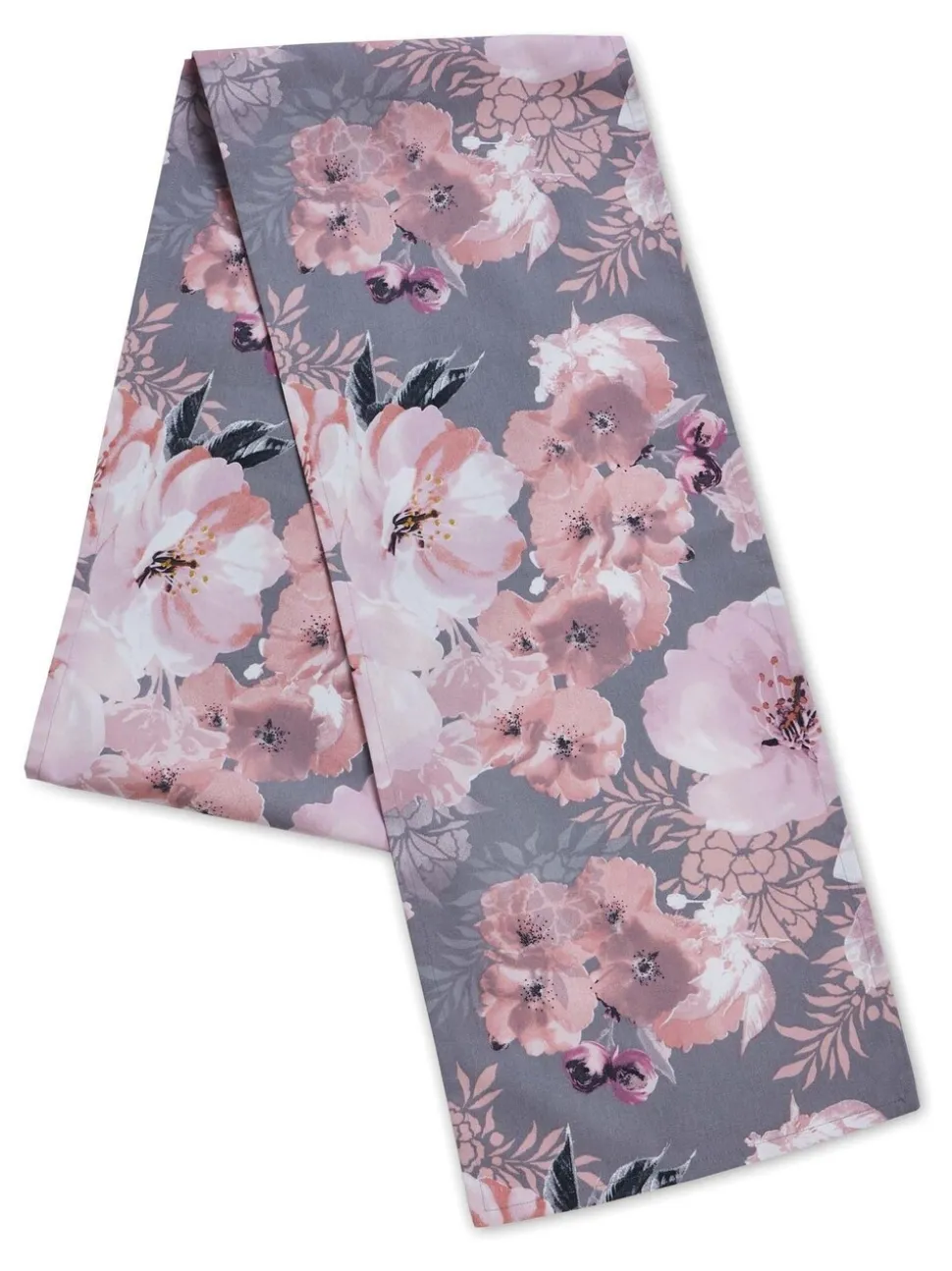 Catherine Lansfield Dramatic Floral 100% Cotton Table Runner