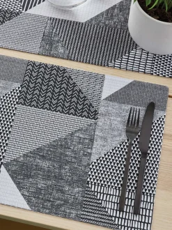 Catherine Lansfield Larsson set van 2 afwasbare placemats van 100 katoen