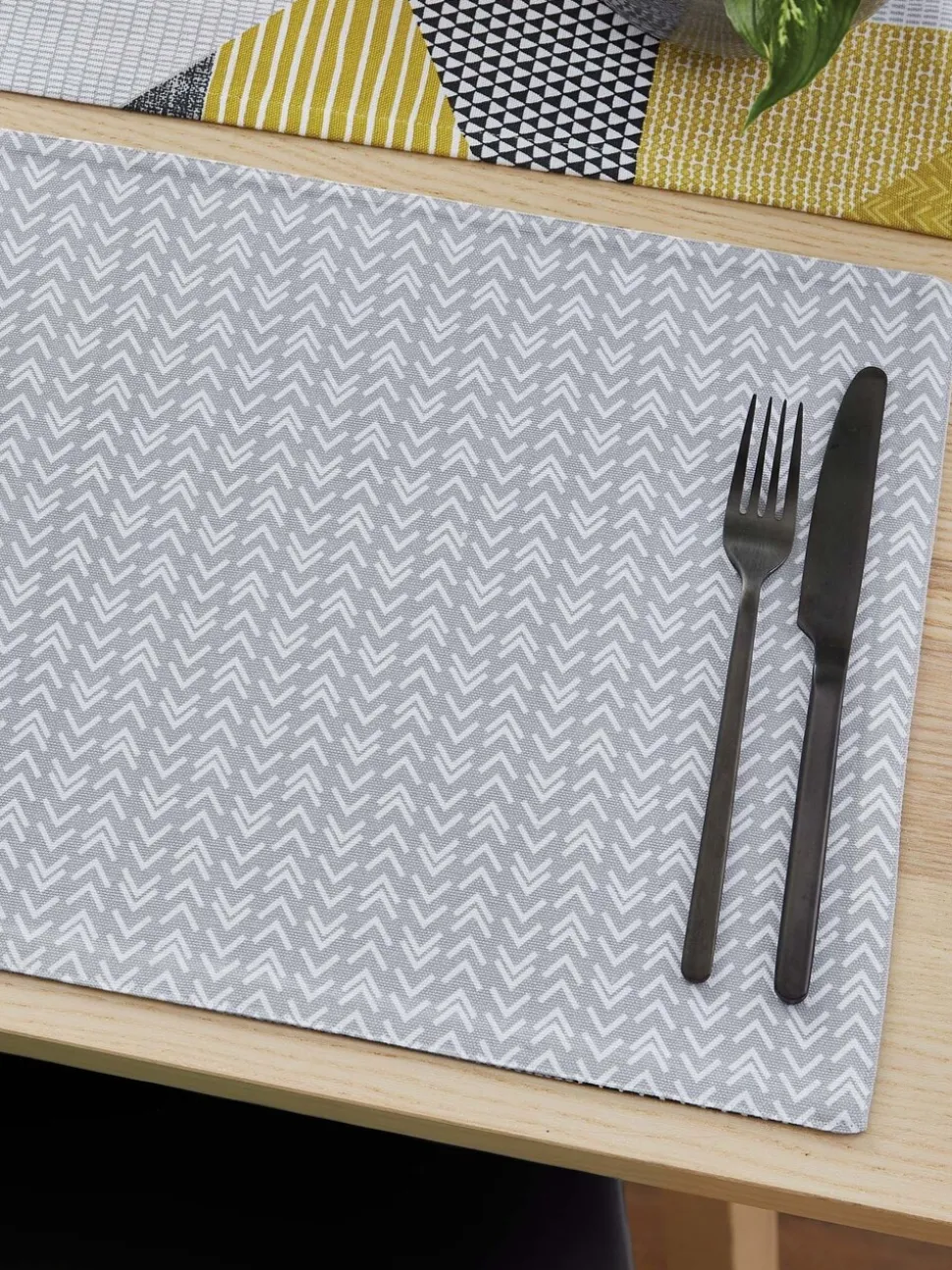 Catherine Lansfield Larsson set van 2 afwasbare placemats van 100 katoen
