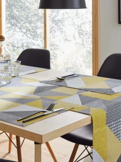 Catherine Lansfield Larsson set van 2 afwasbare placemats van 100 katoen
