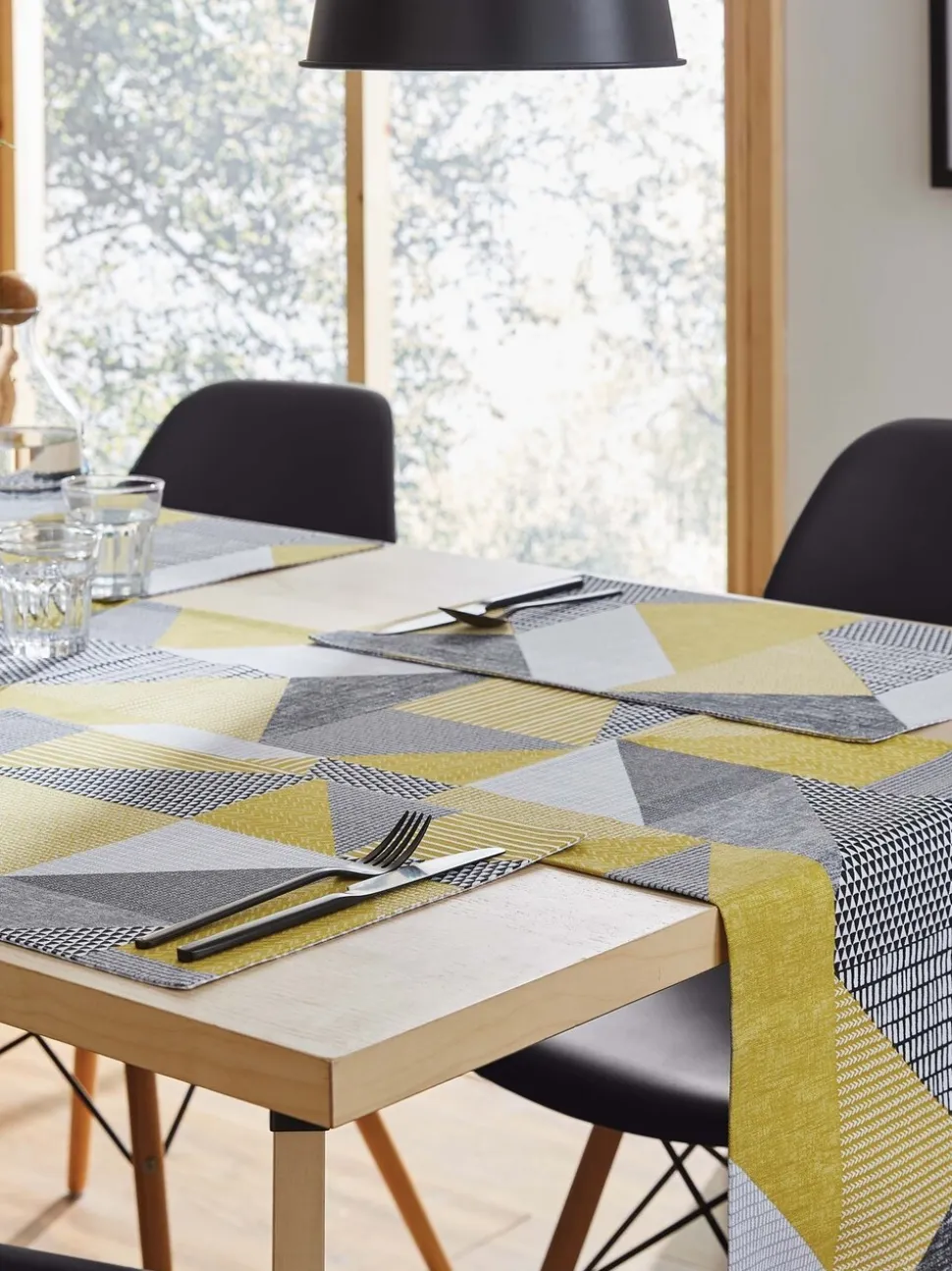 Catherine Lansfield Larsson set van 2 afwasbare placemats van 100 katoen