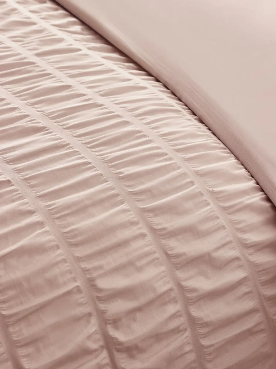 Catherine Lansfield Seersucker Frill Duvet Cover Set