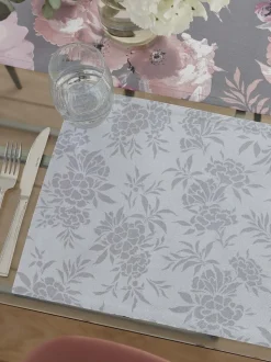 Catherine Lansfield set van 2 afwasbare placemats van 100% katoen met bloemenprint