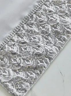 Catherine Lansfield Set van 4 Deco Pailletten Eetkamer Placemats