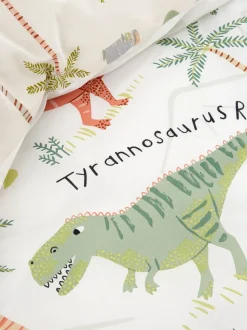 Catherine Lansfield slapende dinosaurus omkeerbare dekbedovertrekset