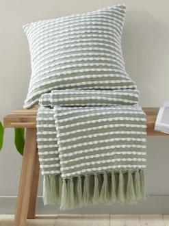 Catherine Lansfield Stab Stitch Throw
