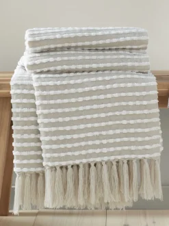 Catherine Lansfield Stab Stitch Throw