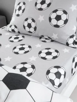 Catherine Lansfield superzacht 100% katoenen hoeslaken met voetbalprint
