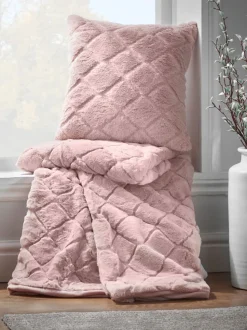 Catherine Lansfield Teddy behaaglijke en zachte geruite bedloper van fleece