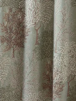 Catherine Lansfield Woodland Trees Lined Pencil Pleat Curtains